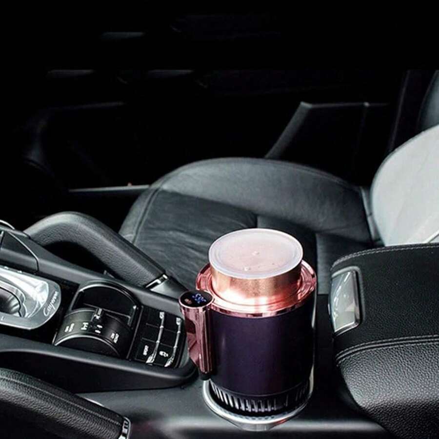 Car Cup Holder Cooler & Warmer – 12V Smart Temperature Control Mug