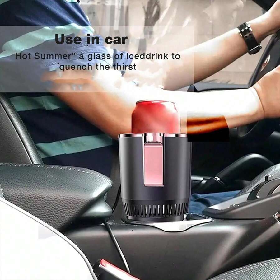 Car Cup Holder Cooler & Warmer – 12V Smart Temperature Control Mug